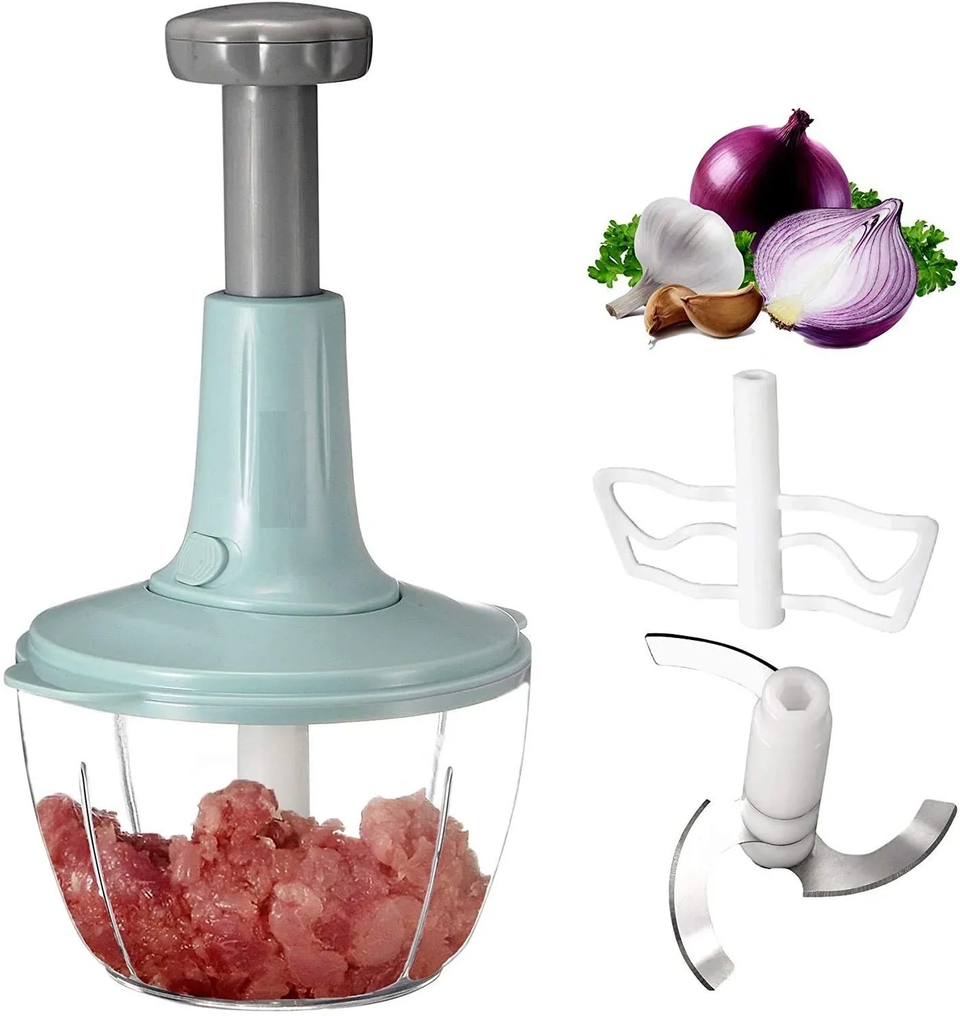 UNiiCART Manual Speedy Hand Press Food Chopper