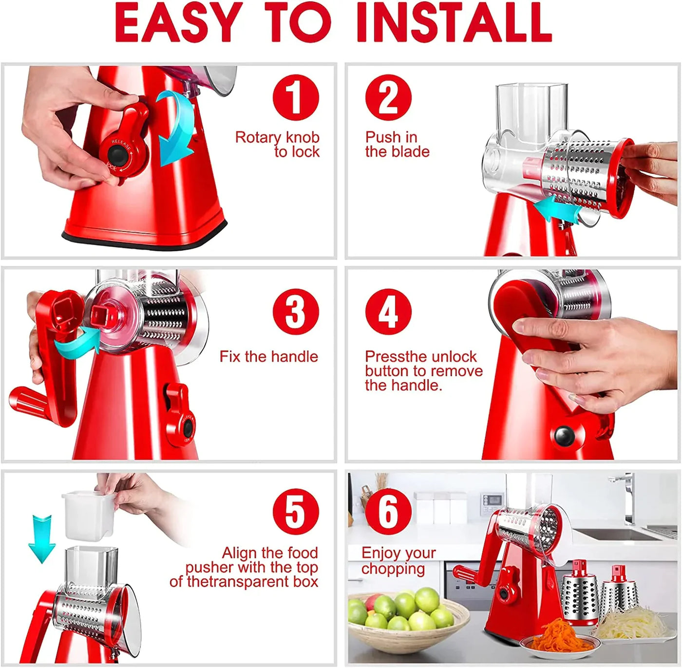 4 in 1 Vegetable Cutter & Slicer