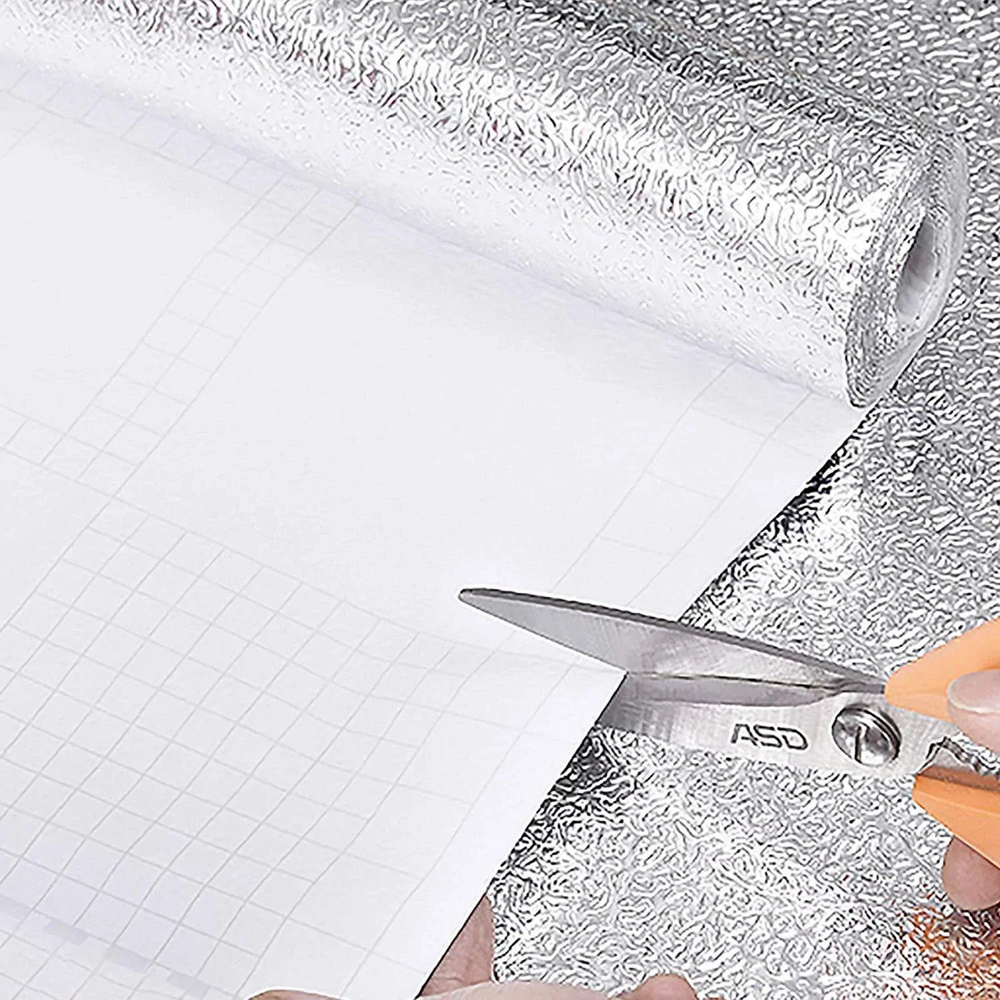 Oil Proof Aluminum Designer Wallpaper (200cm X 60 cm)