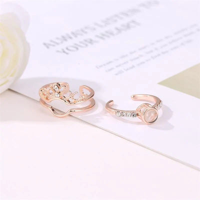 VALENTINE'S SPECIAL 100 Languages "I LOVE YOU" Crown Ring